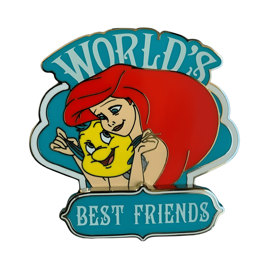 Ariel and Flounder Disney pin