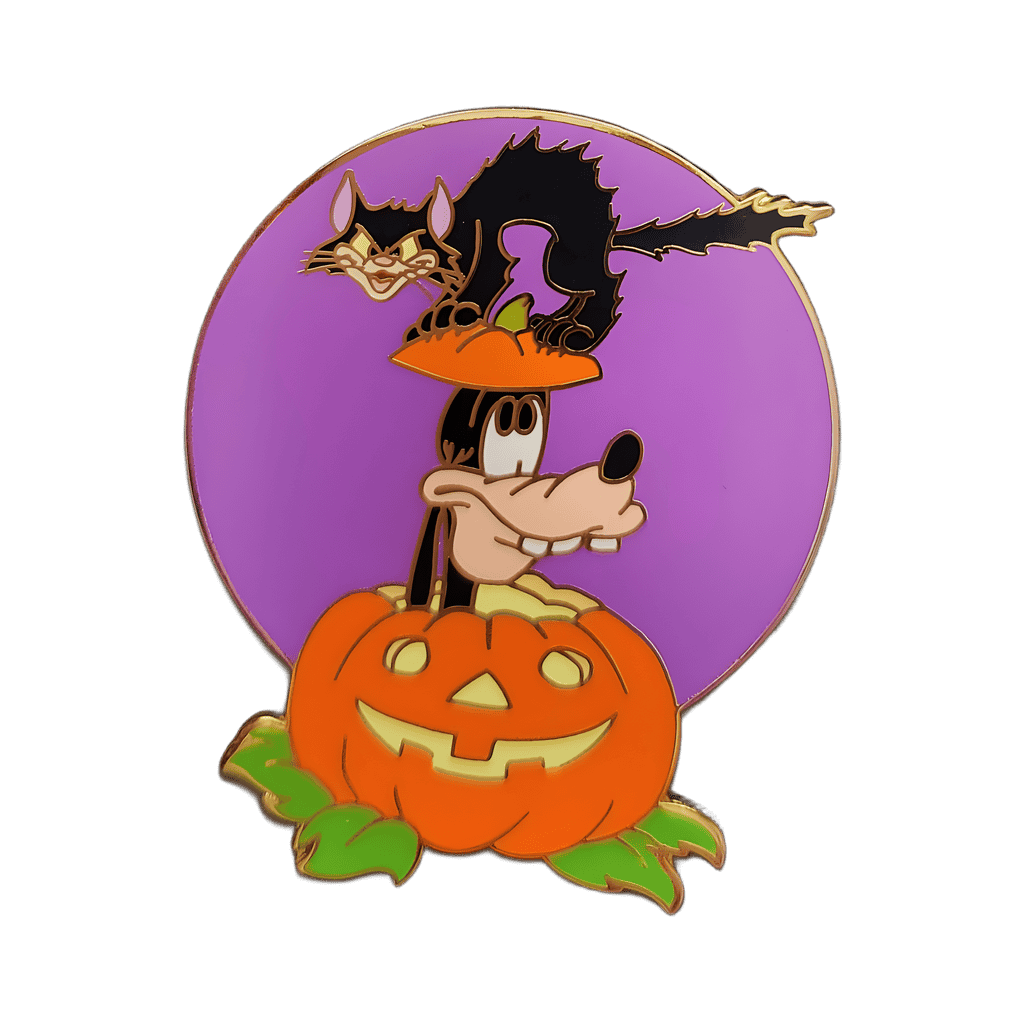 Goofy with Halloween Cat Disney pin
