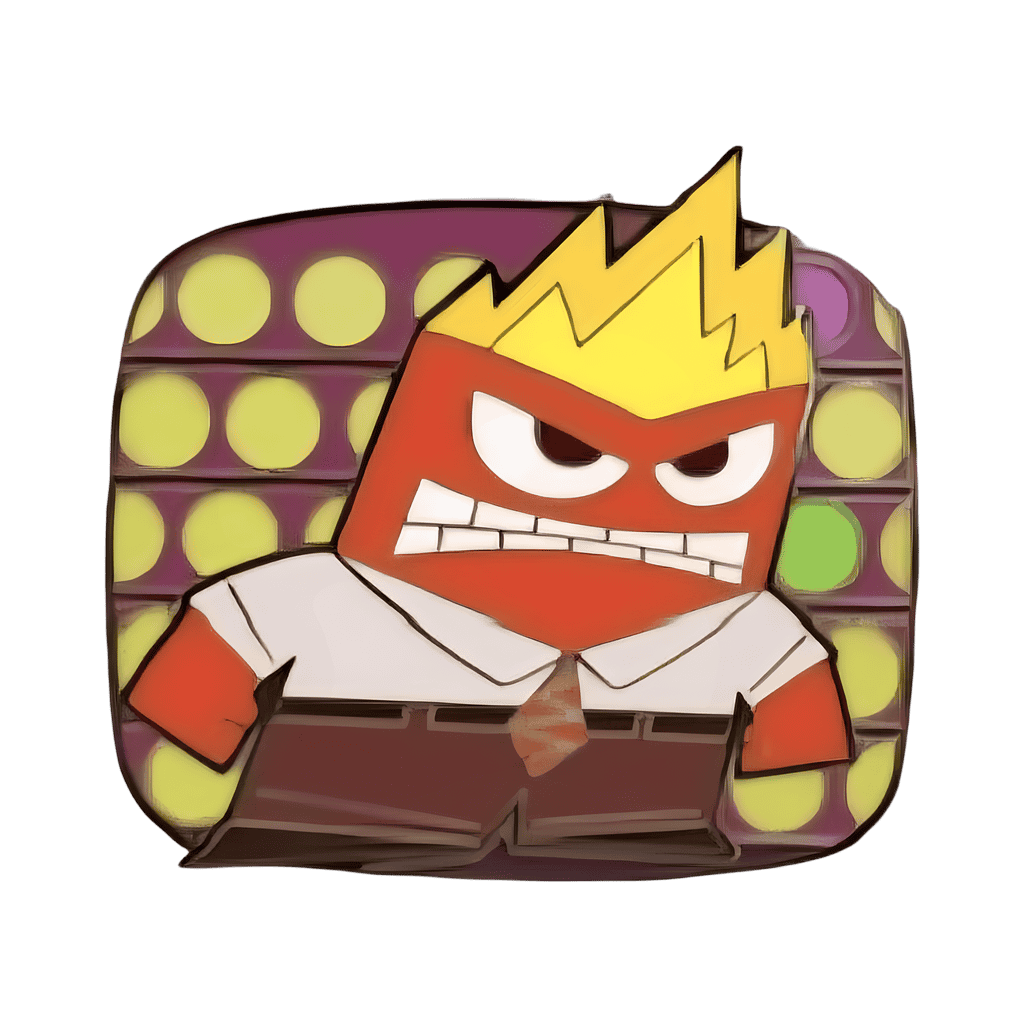 Anger Disney pin
