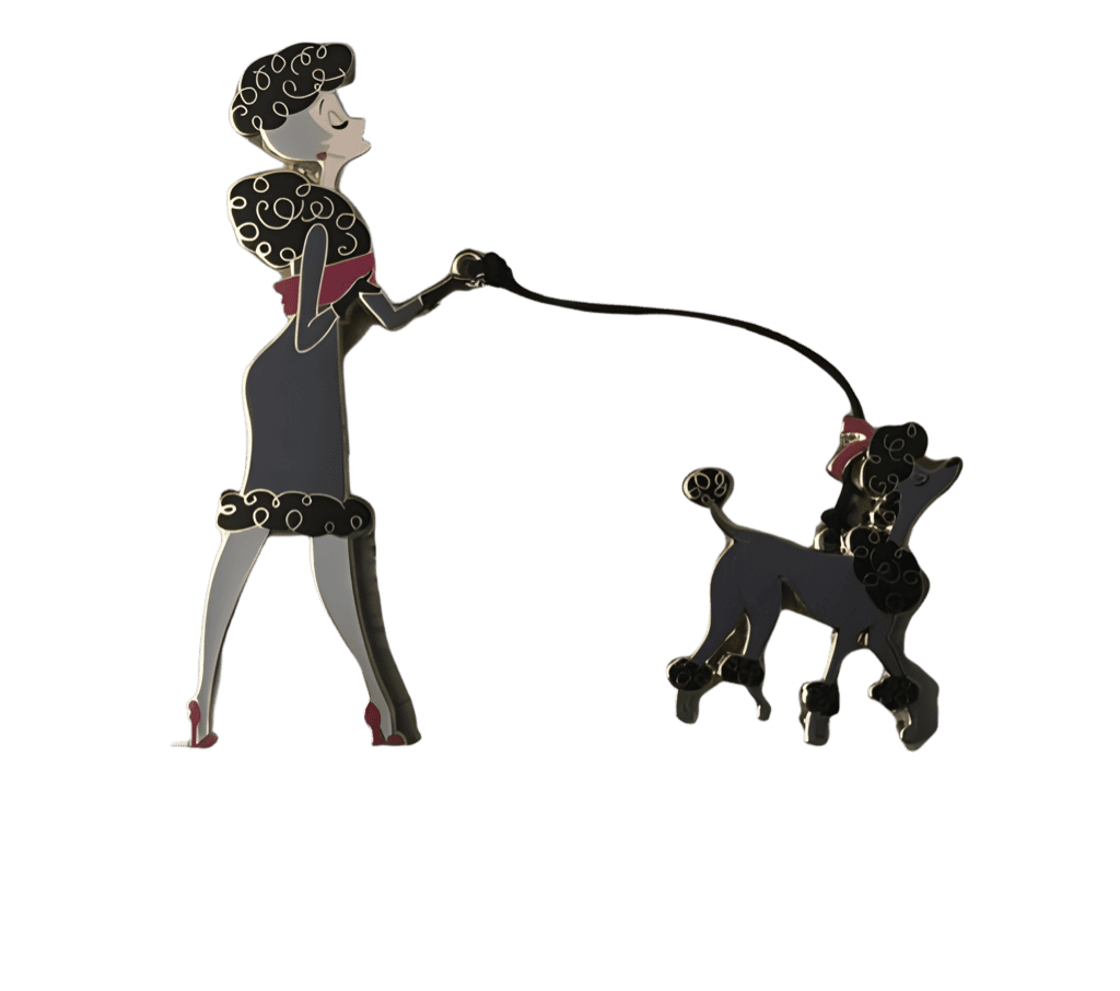 Poodle Disney pin