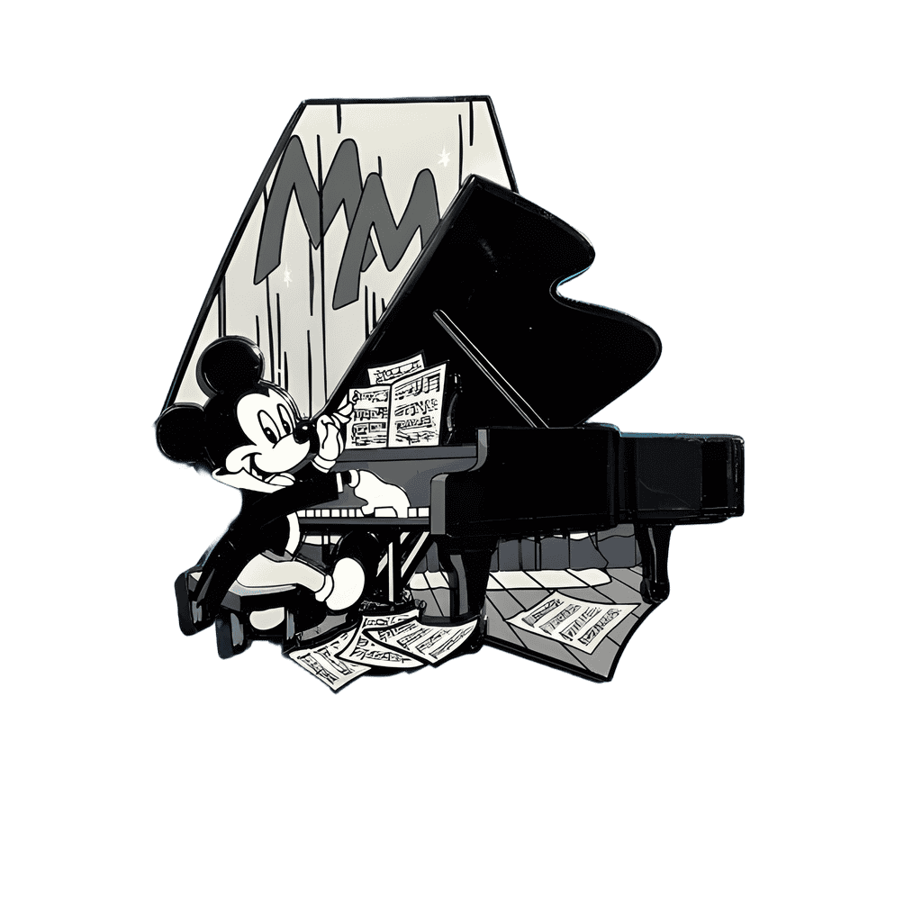 Pianist Mickey Disney pin