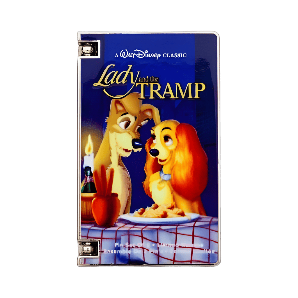 Lady and the Tramp Set - VHS Case Disney pin