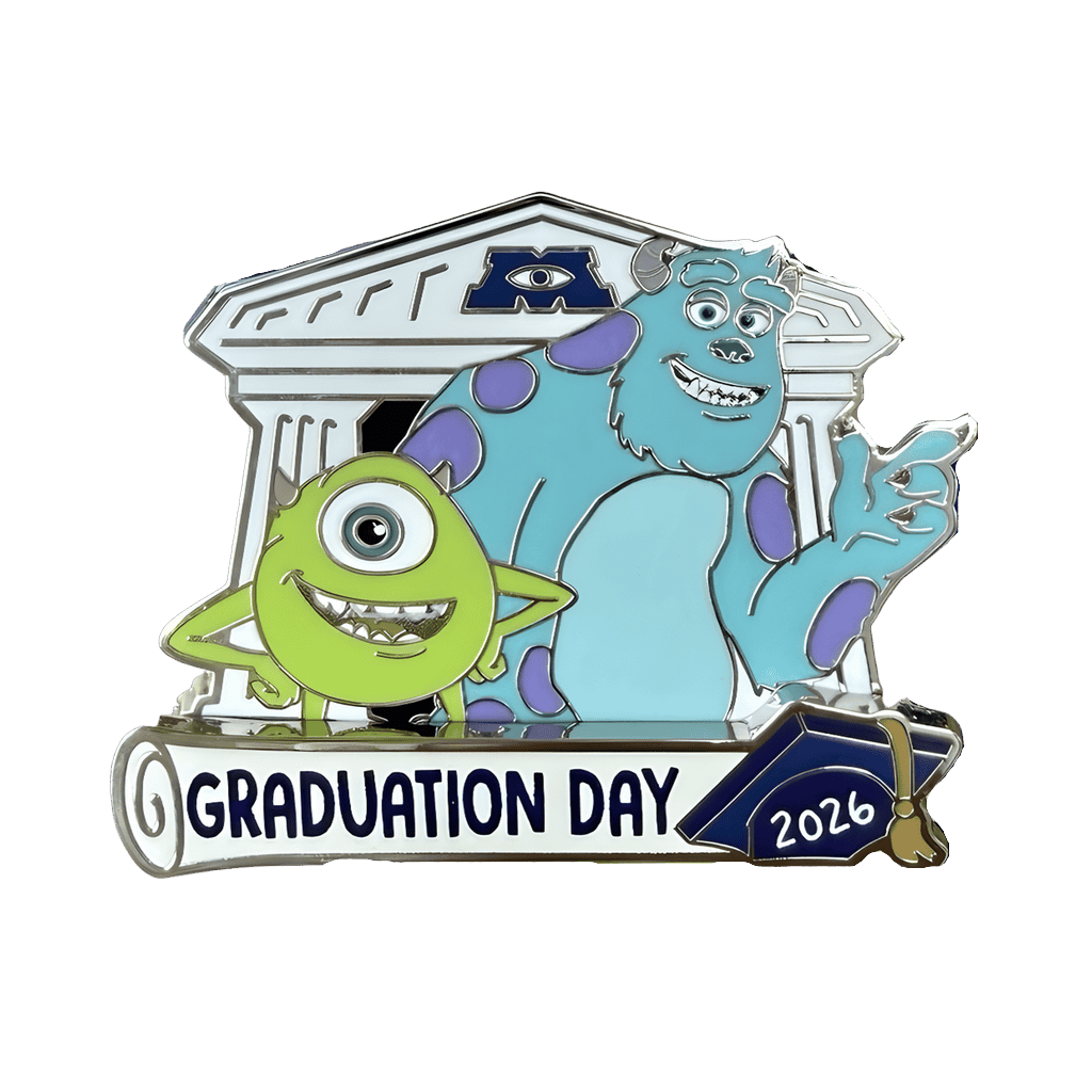 Sulley and Mike Wazowski Graduation Day 2026 Disney pin