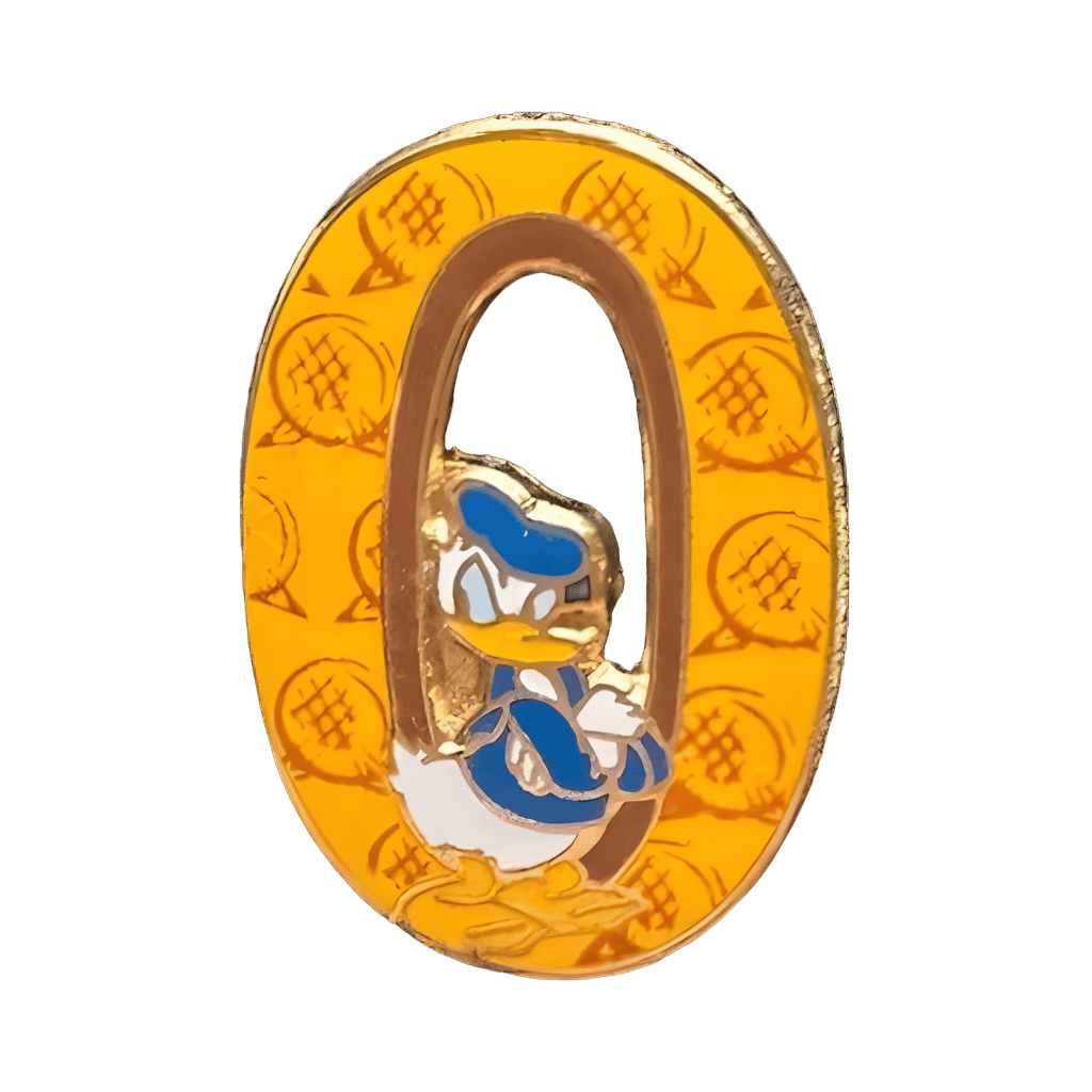 Park Icon Numbers Boxed Set — Donald Zero Disney pin