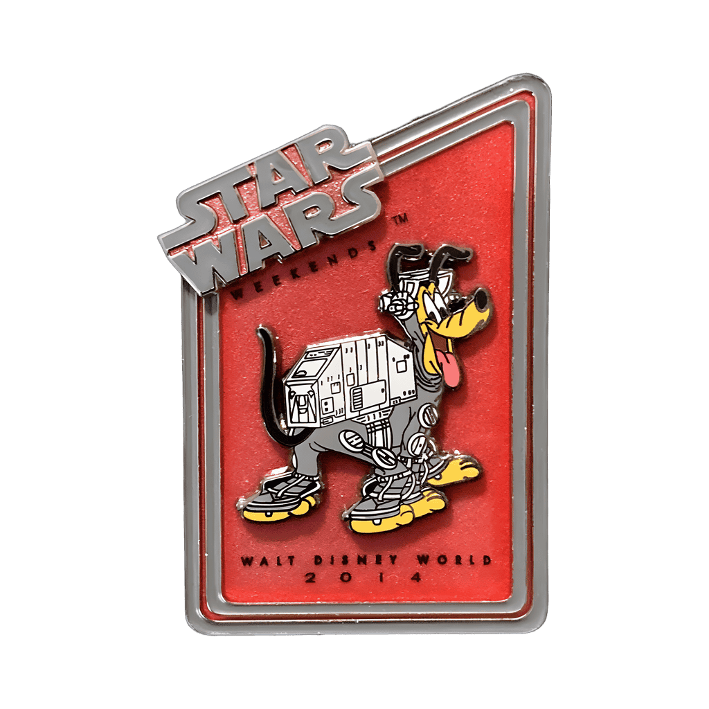 Pluto as an AT-AT Disney pin