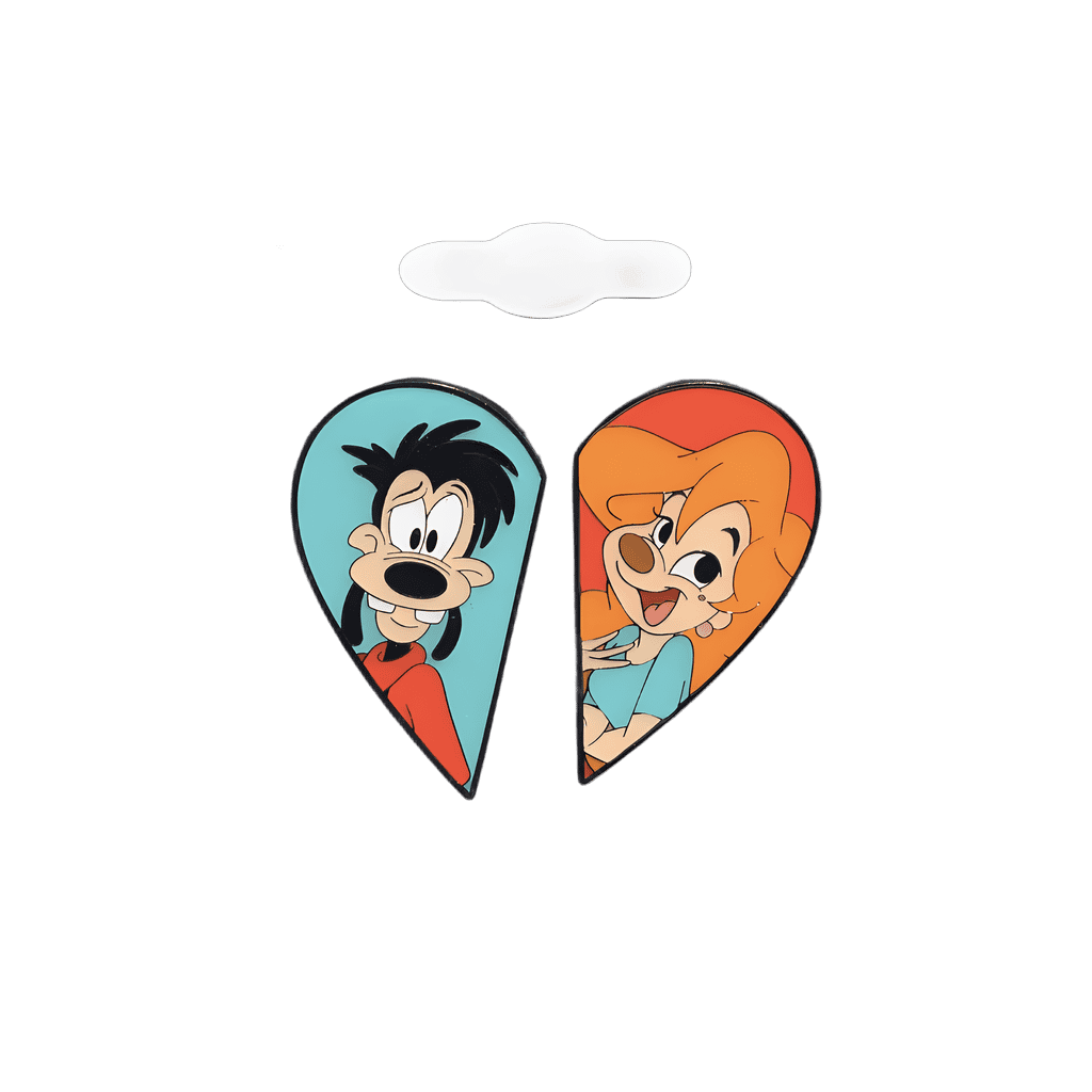Max & Roxanne Heart Pin Set Disney pin