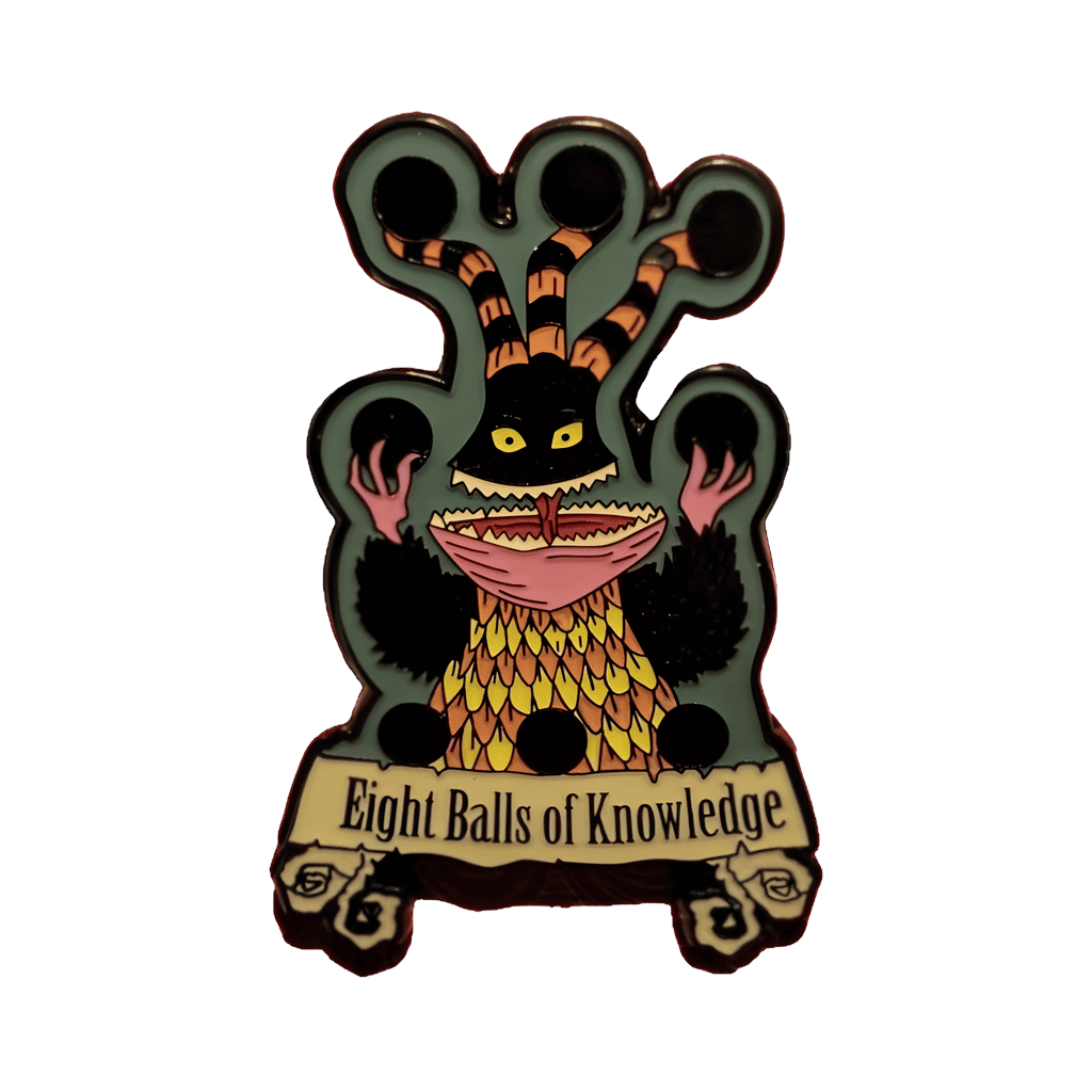 Eight Balls of Knowledge Disney pin
