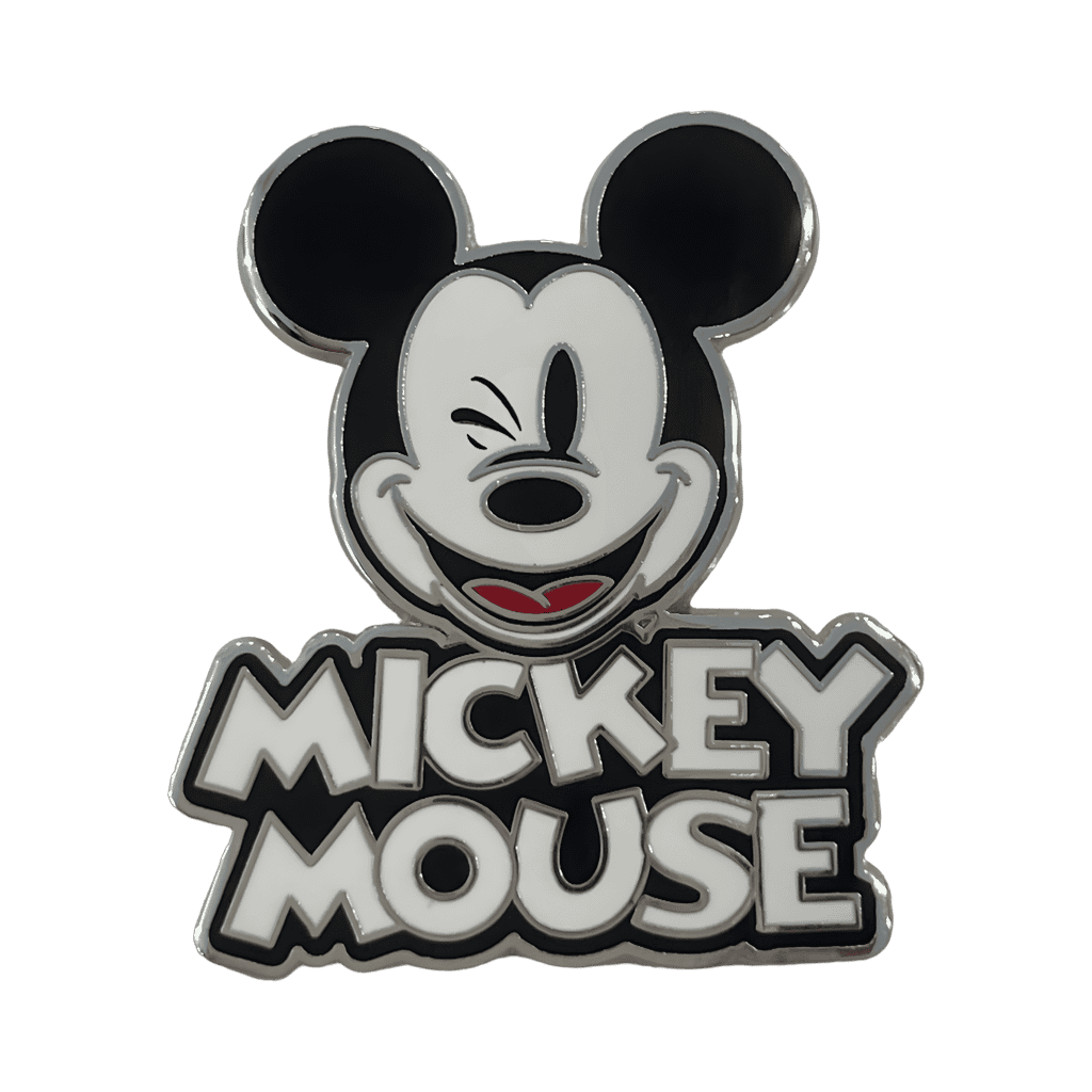 Mickey Mouse Winking with Name Disney pin