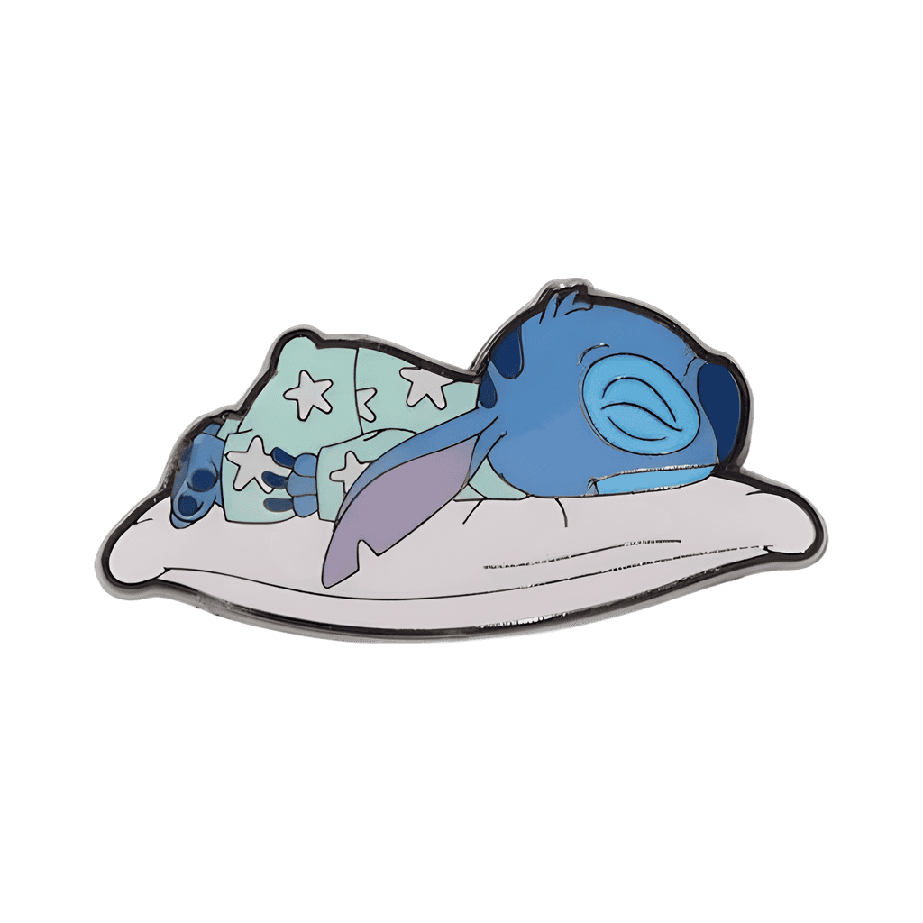 Stitch Laying Down in Green Pajamas Disney pin