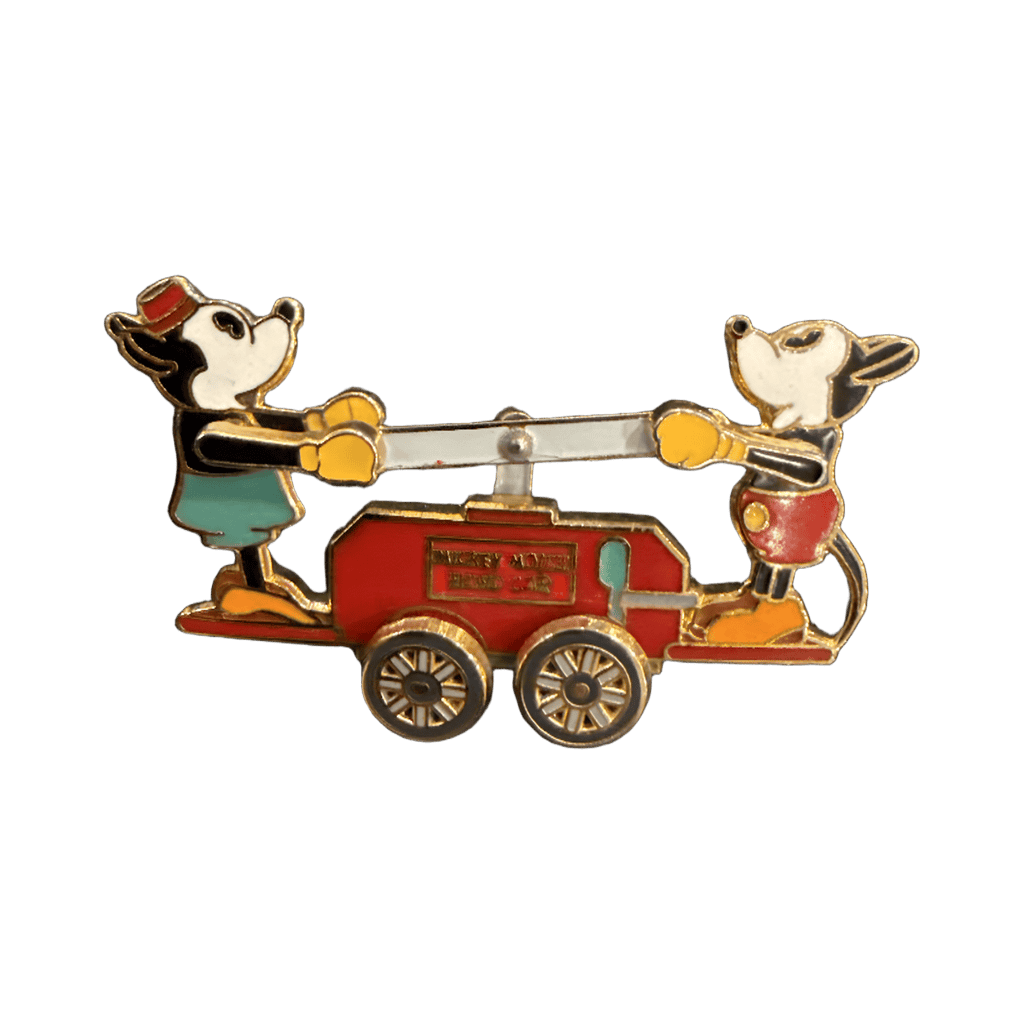 Mickey and Minnie Vintage Hand Car Disney pin