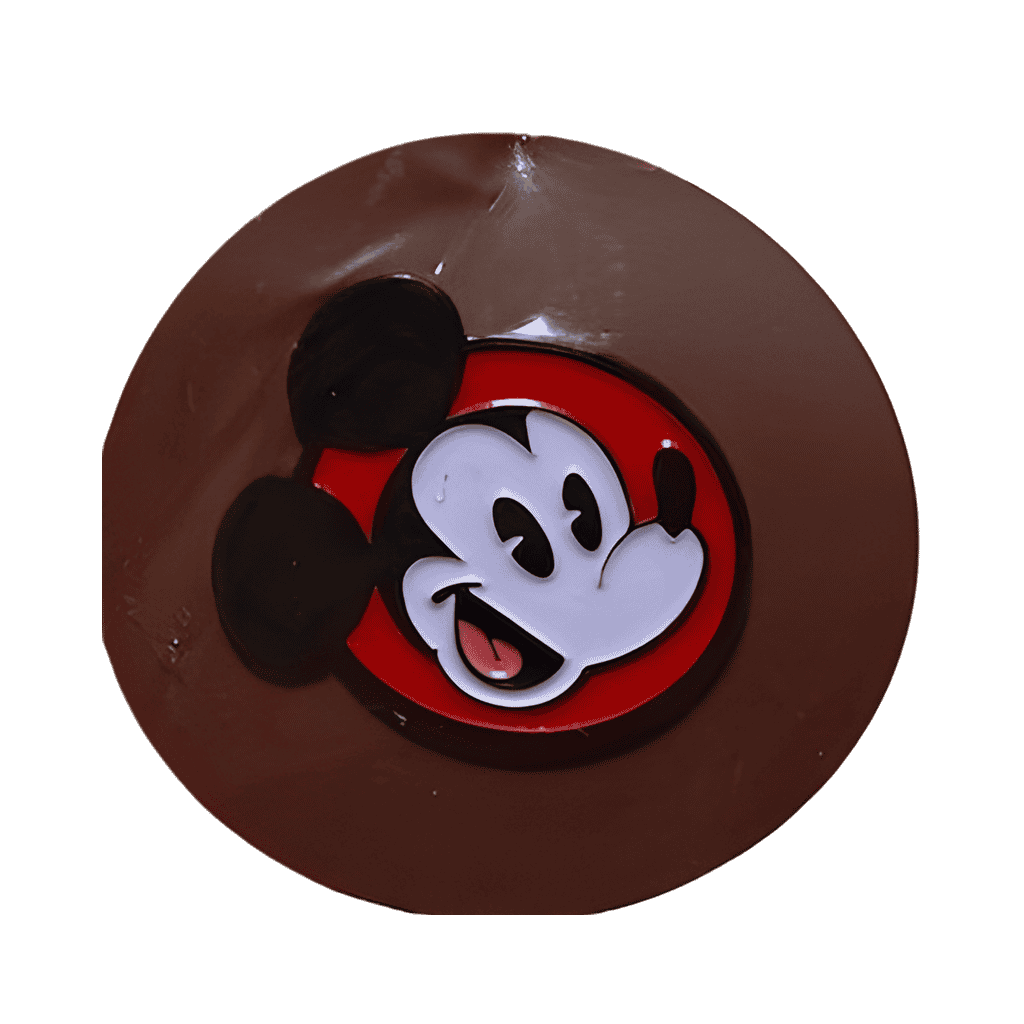 Mickey Head with red background Disney pin