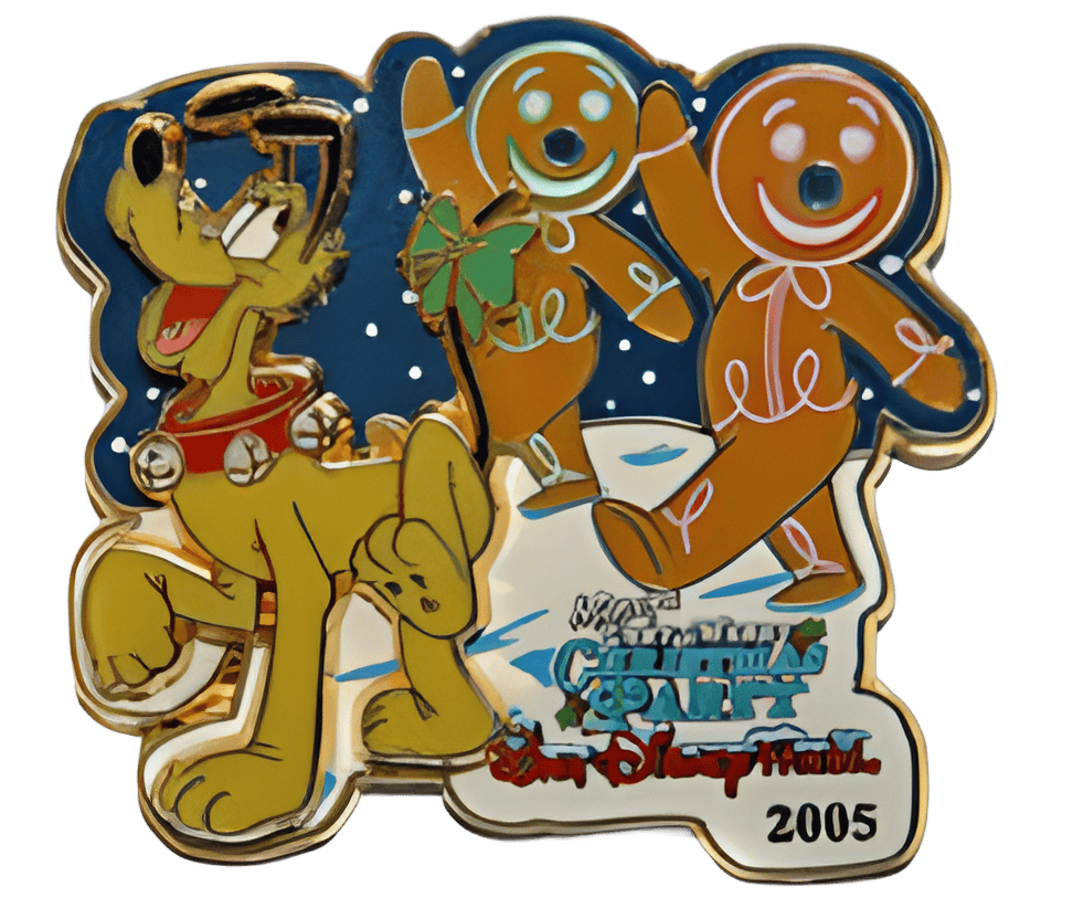 Pluto with Gingerbread Men Disney pin