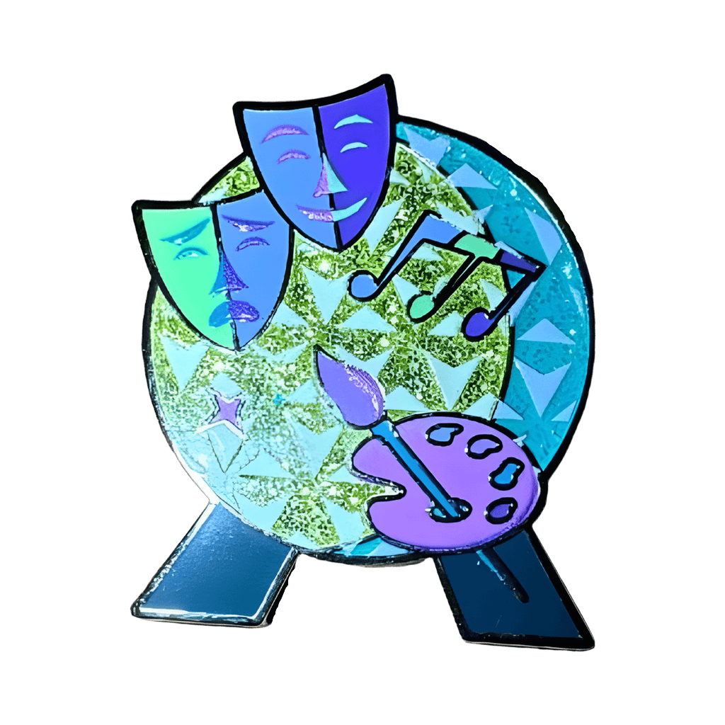 Figment Artist 2 pin set - Epcot Ball Disney pin