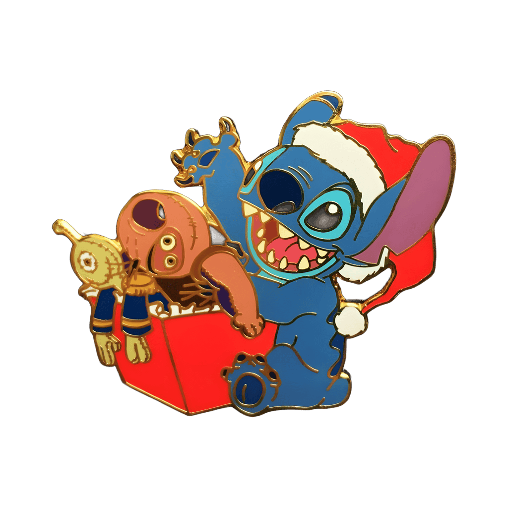 Stitch Opens Present Disney pin