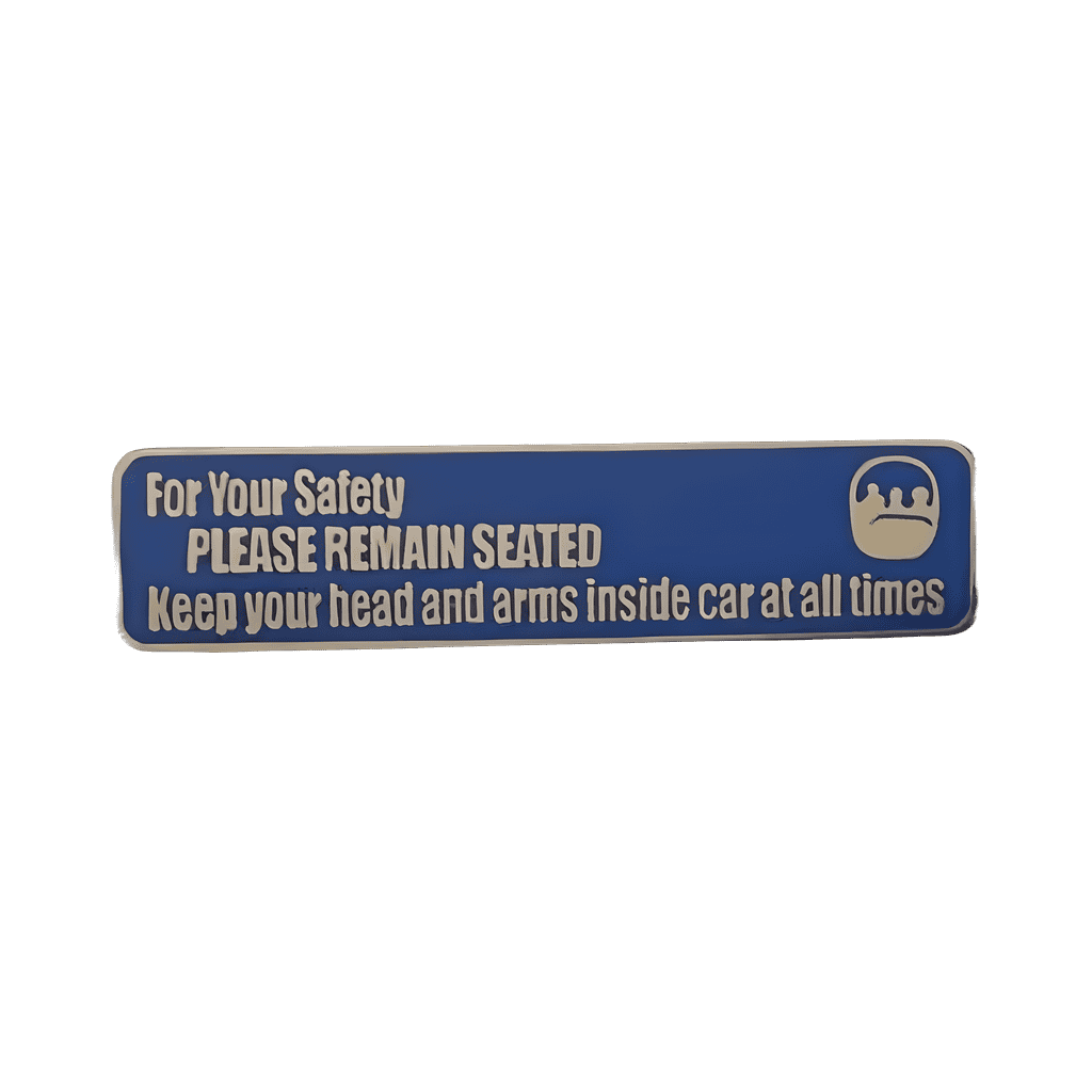 Haunted Mansion - Please Remain Seated Sign Disney pin