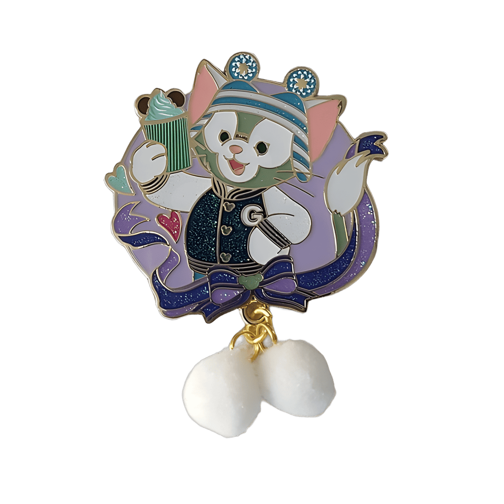 Gelatoni with Cup Pom Pom Dangle Disney pin