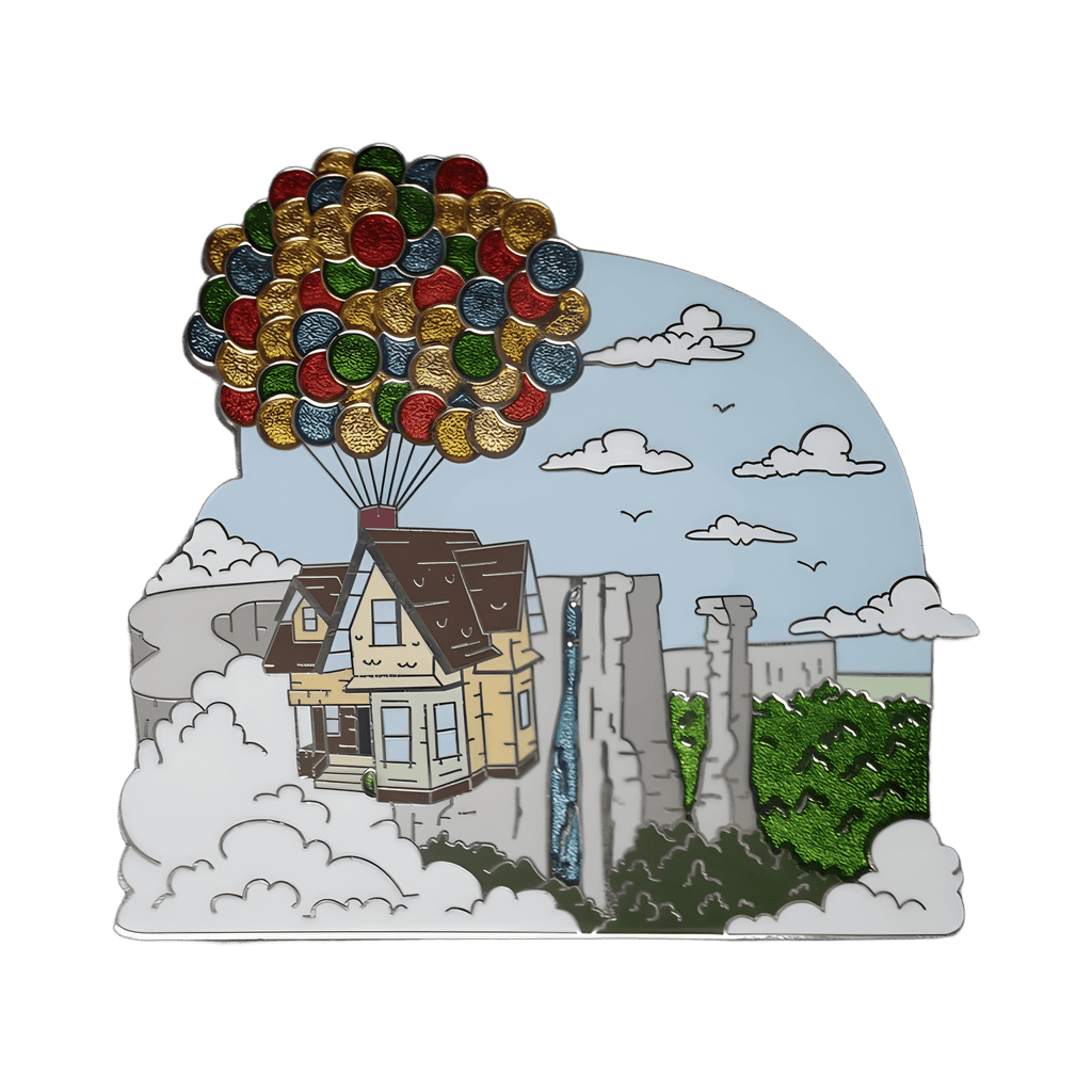 Carl's House over Paradise Falls Disney pin