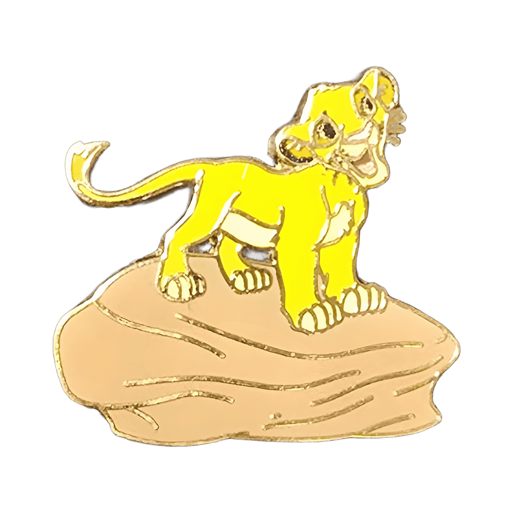 Simba on Rock Disney pin