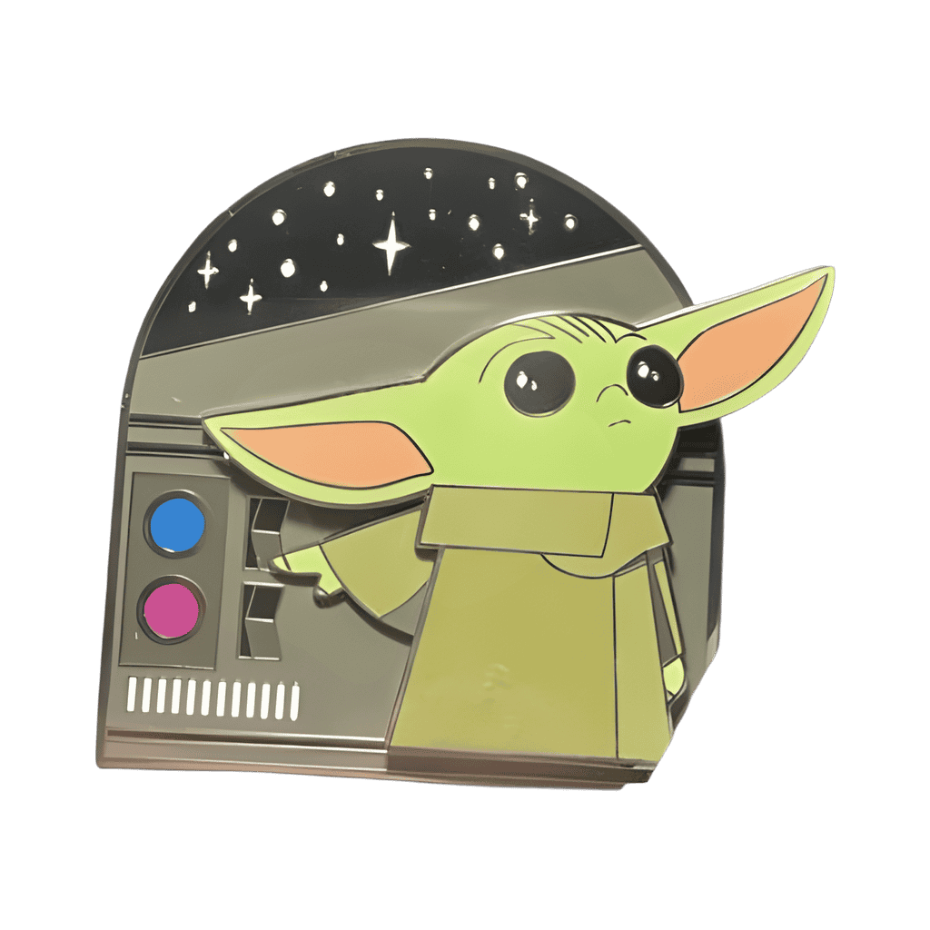 The Child Touching Buttons Disney pin