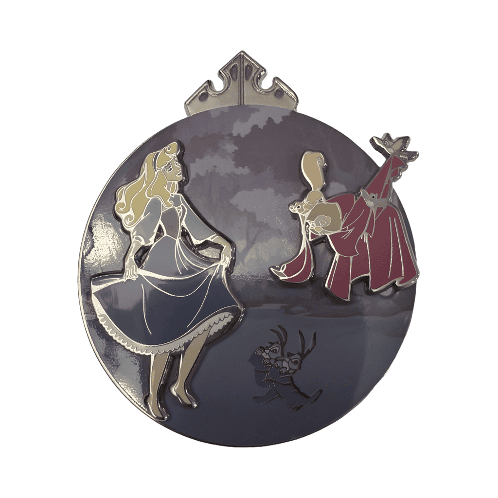 Sleeping beauty and owl Disney pin