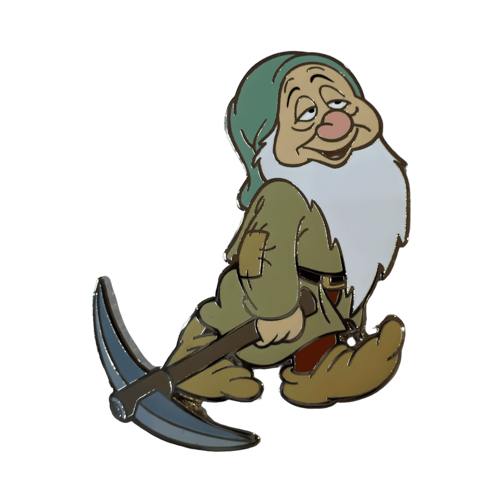 Sleepy Dragging Pickaxe Disney pin