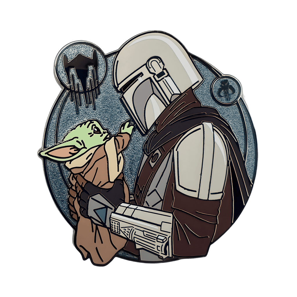Grogu and Mando - Star Wars Mandalorian Disney pin