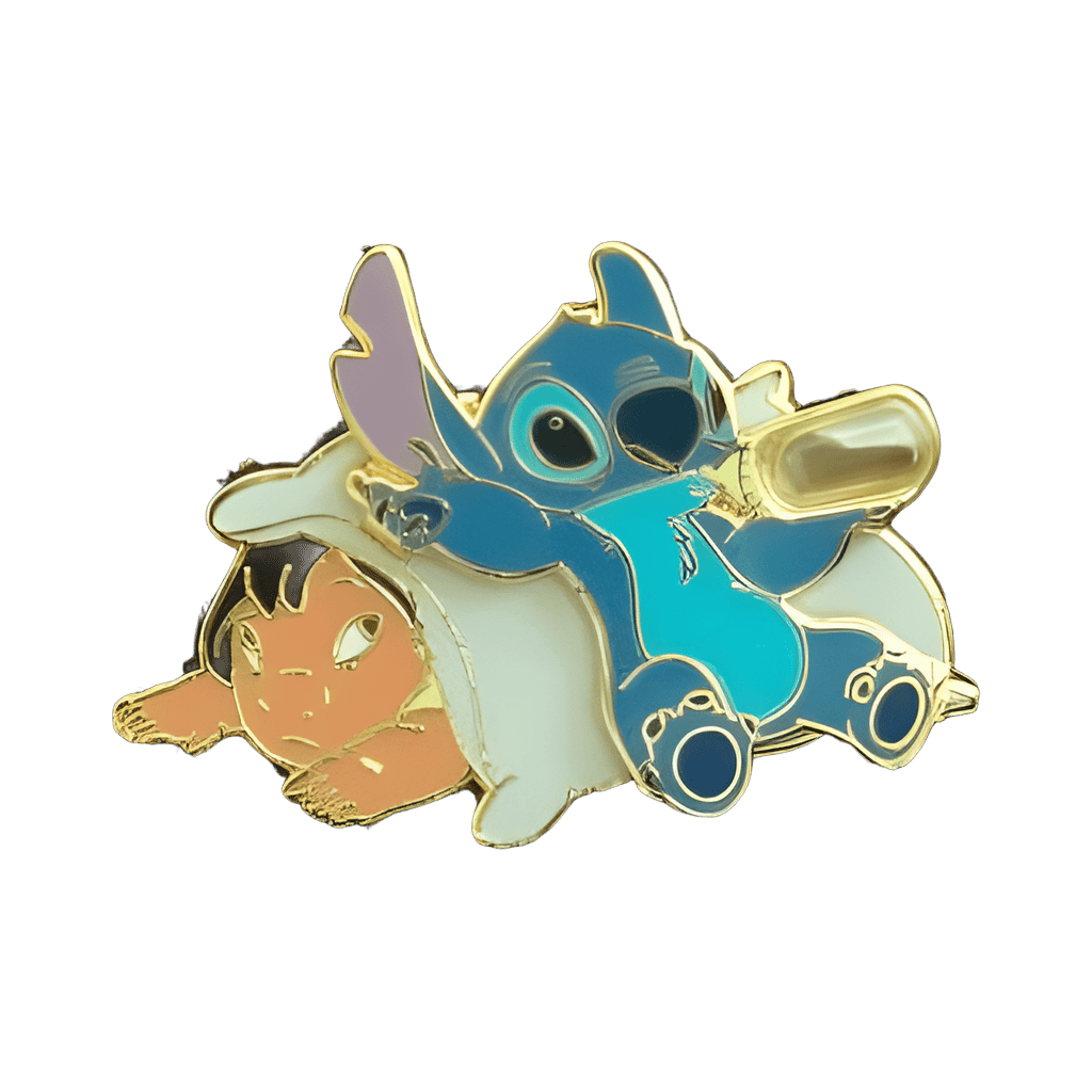 Stitch with Coffee Bottle Disney pin
