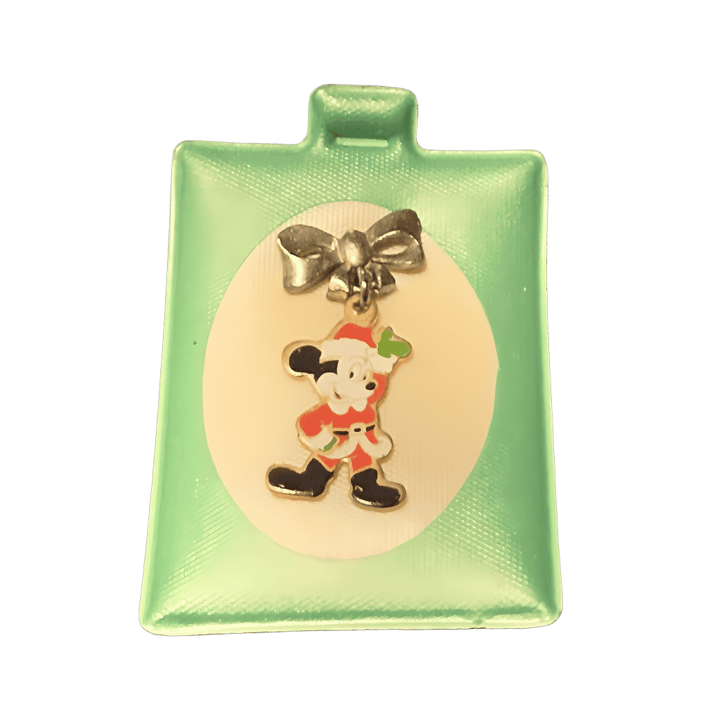 Santa Mickey Dangle w/ Bow Disney pin