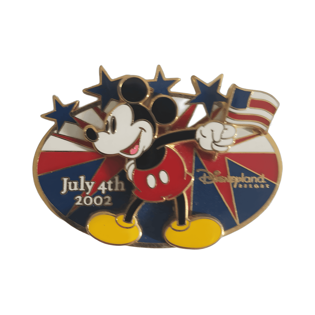 Mickey Oval Stars & Flag Disney pin