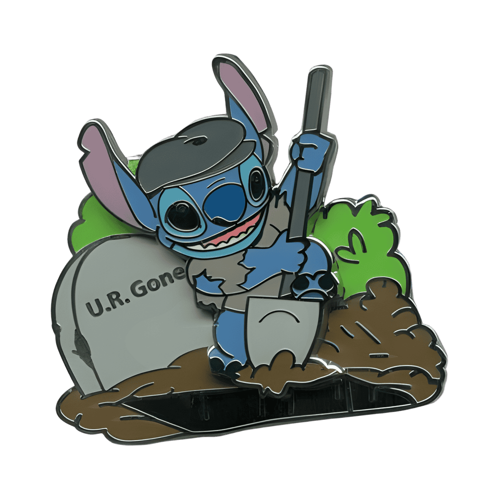 Stitch as Gravedigger Disney pin