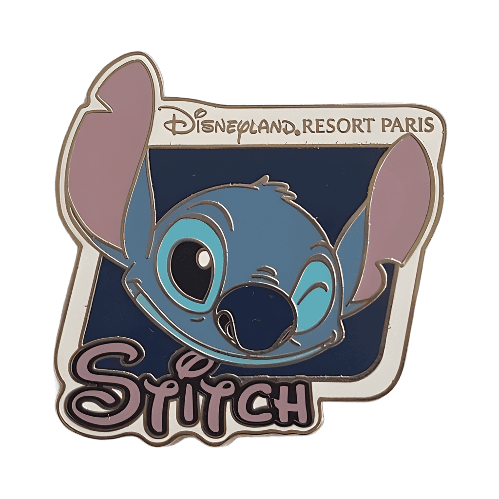 White frame portrait Disney pin