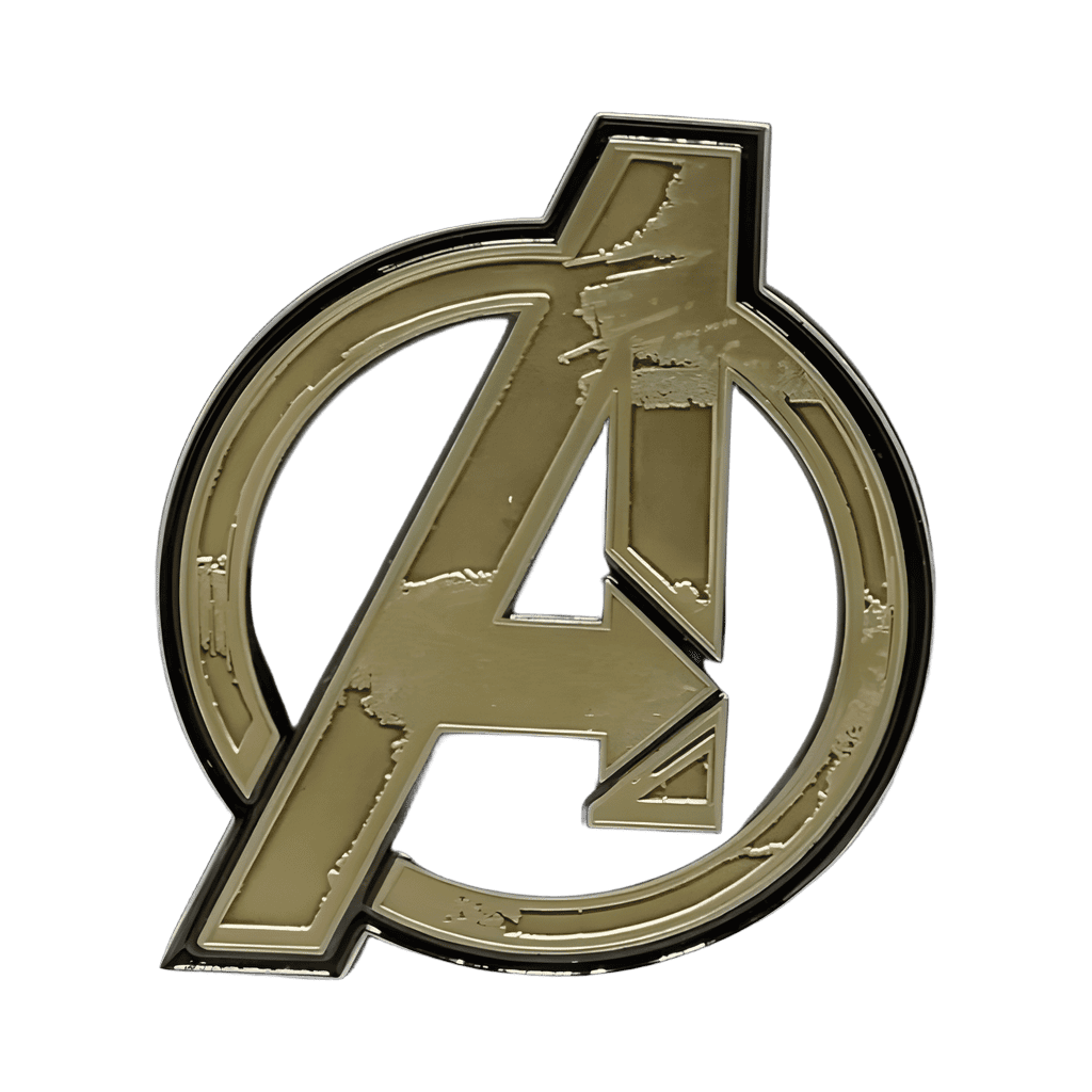 Gold A Disney pin