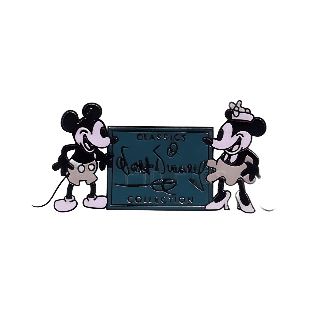 Classic Mickey Set (Black & White Mickey & Minnie Logo) Disney pin
