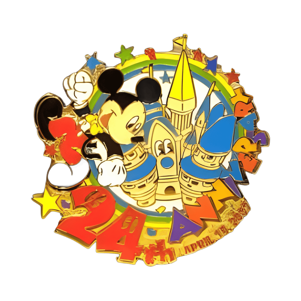 Mickey Mouse Tokyo Disneyland 24th Anniversary Disney pin