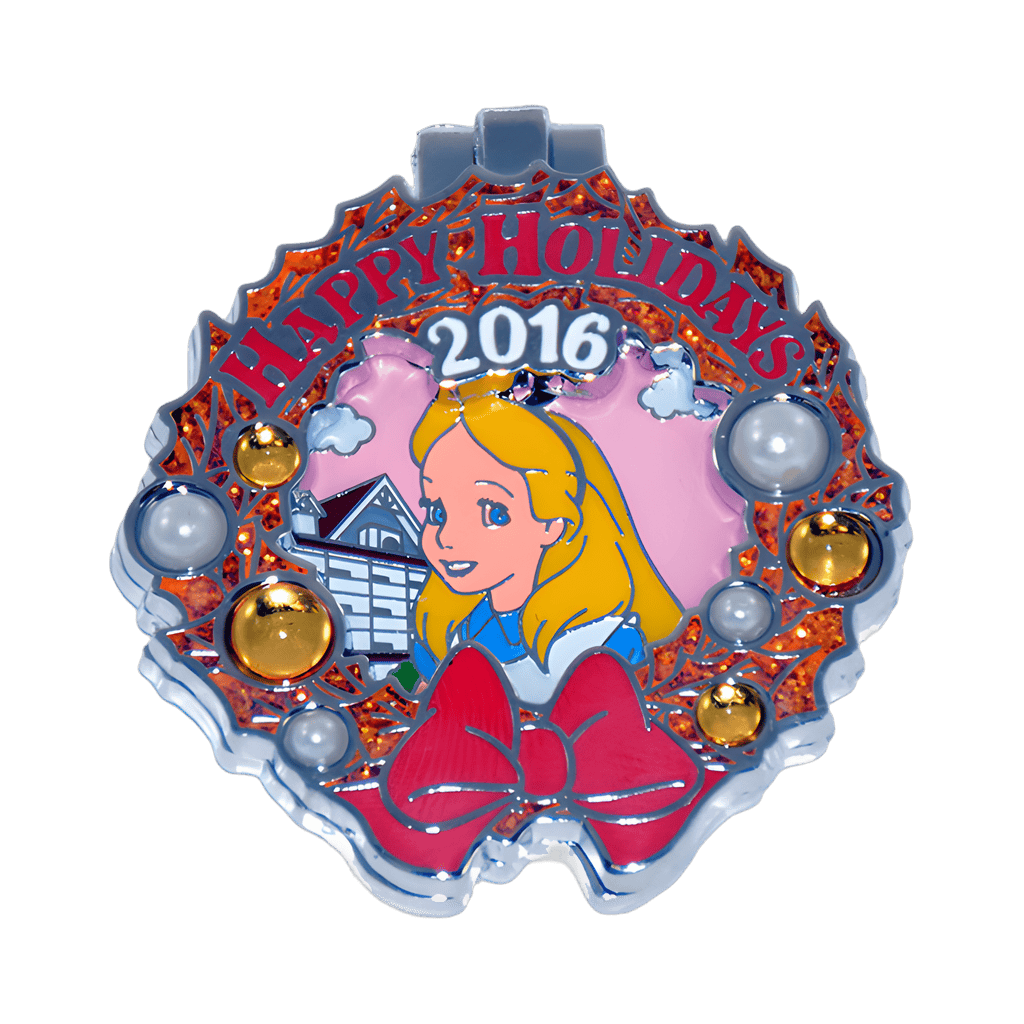 Grand Floridian Resort & Spa - Alice Wreath Disney pin