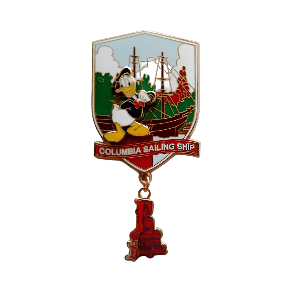Donald Duck Columbia Sailing Ship Disney pin