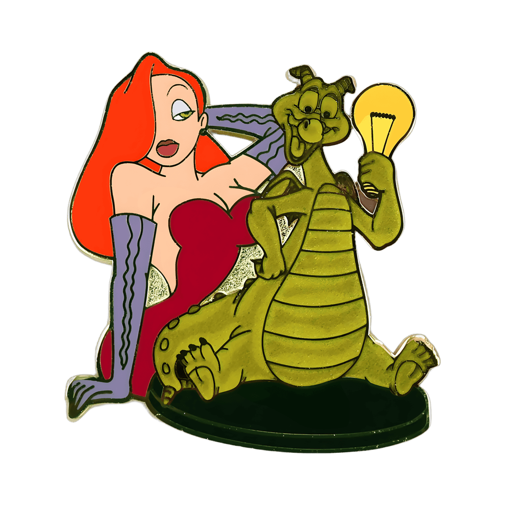 Jessica Rabbit and Figment Disney pin