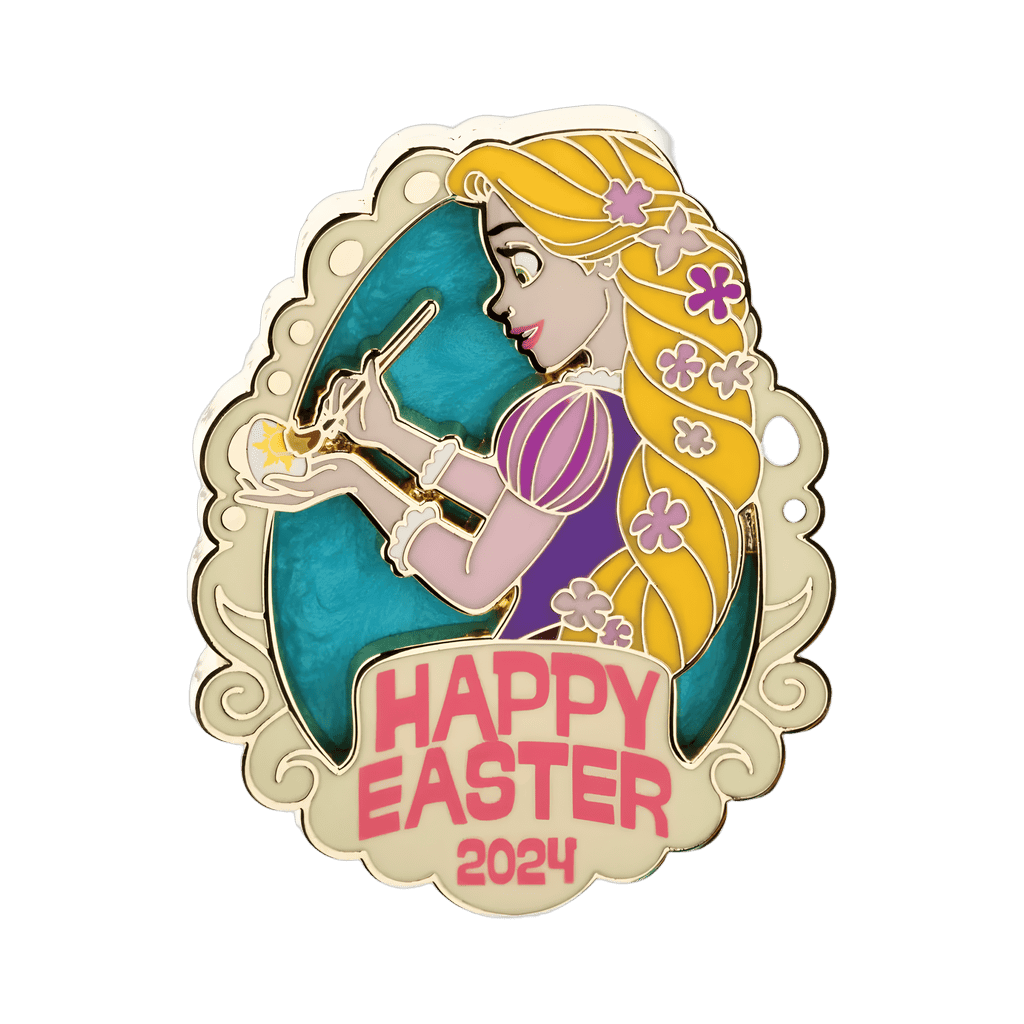 Happy Easter 2024 - Rapunzel painting an egg Disney pin