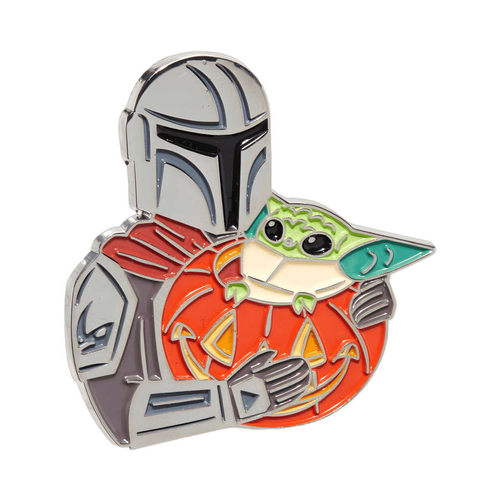 The Mandalorian Halloween Pumpkin Disney pin