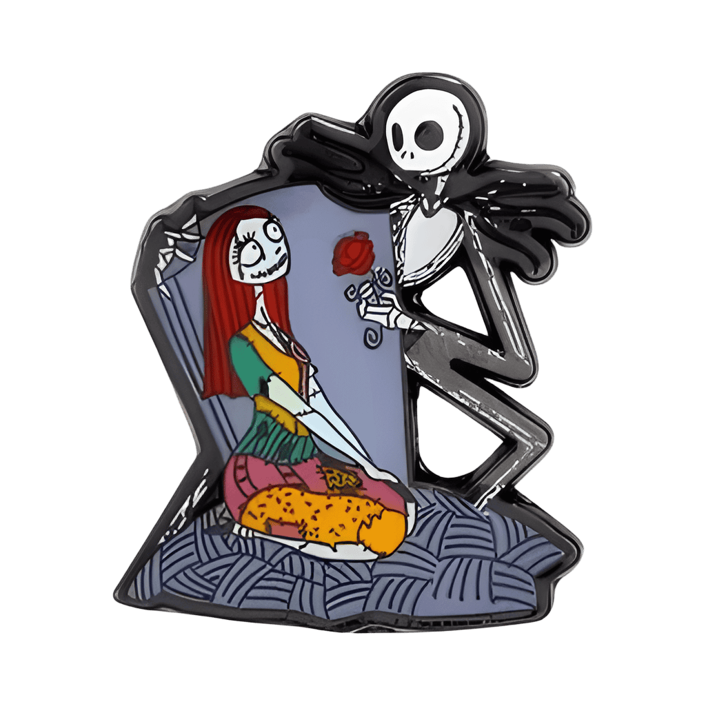 Jack and Sally Grave Disney pin