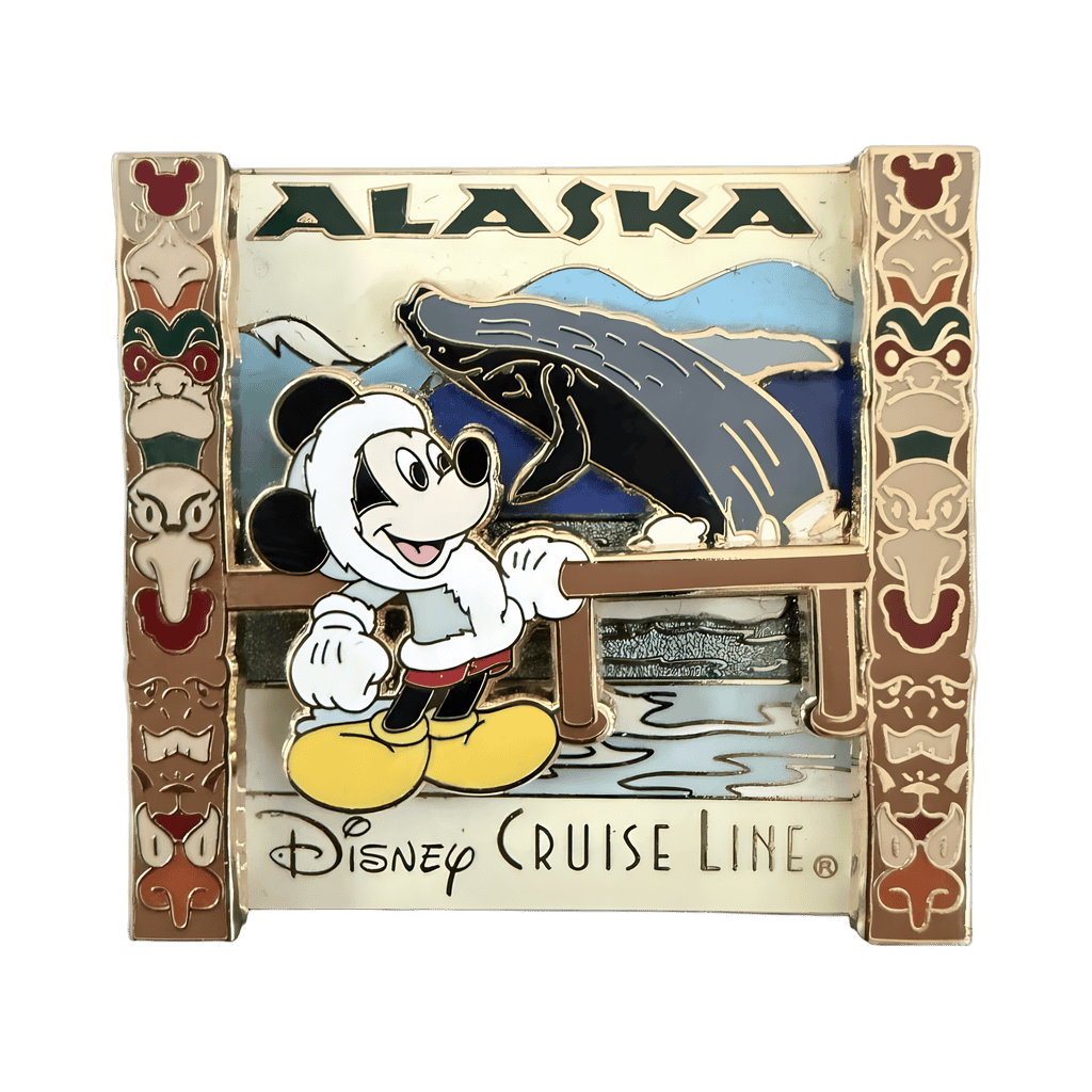 Mickey with Whale Disney pin