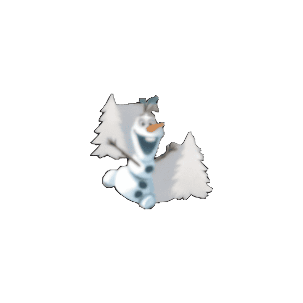 Olaf and Trees Disney pin