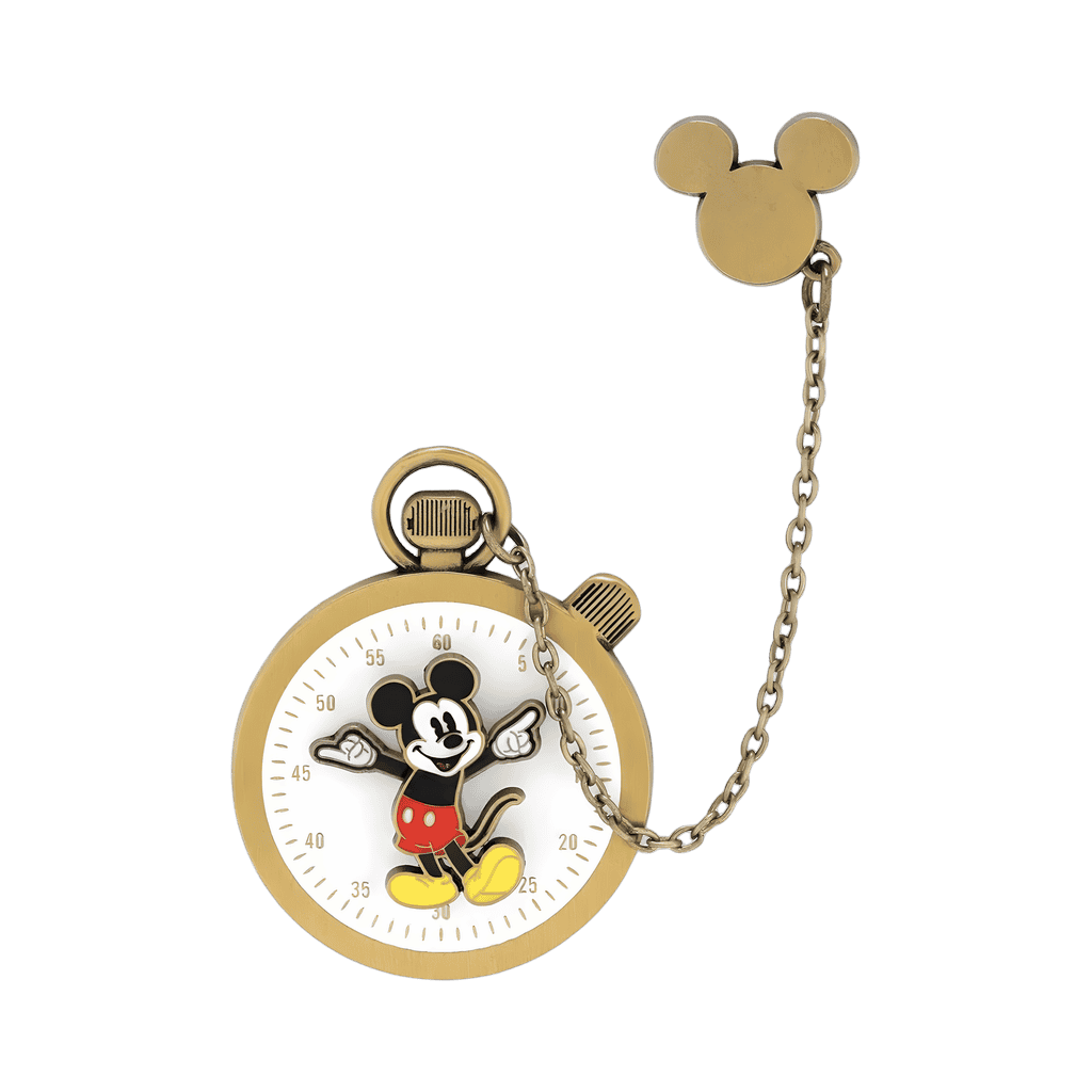 Mickey Mouse Pocket Watch with Chain Disney pin