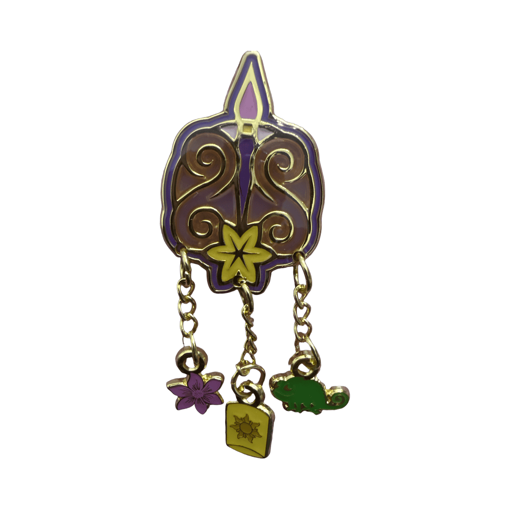 Princess Stained Glass Dangling Charms Disney pin