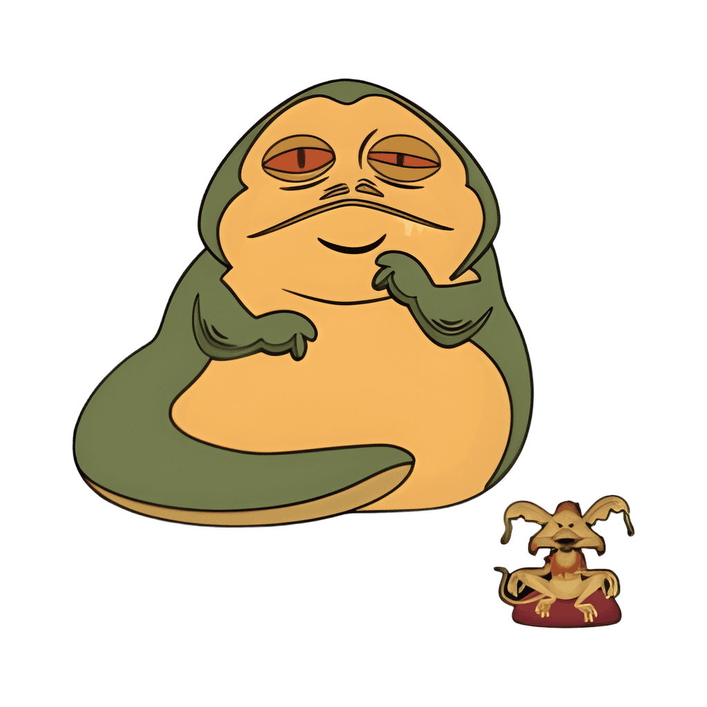 Jabba the Hutt Deluxe Set — Full Set Disney pin