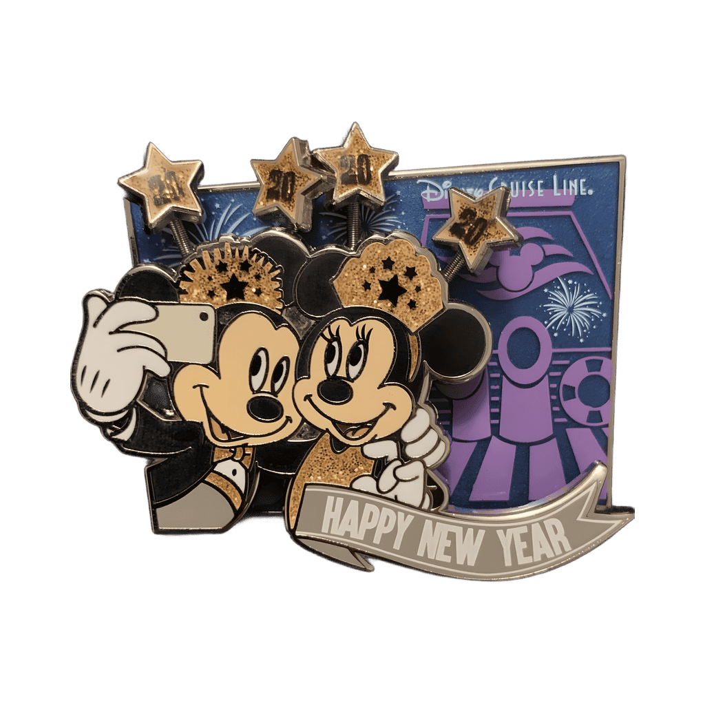 Happy New Year - Mickey and Minnie Mouse Disney pin