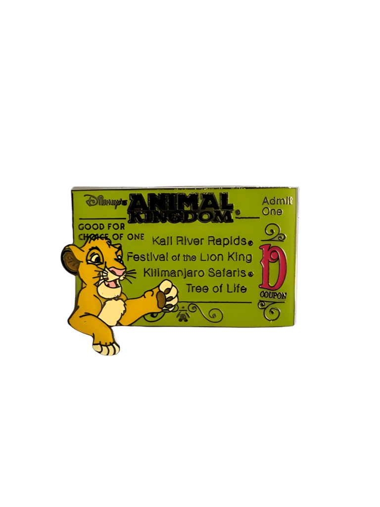 Simba - D Ticket - Disney's Animal Kingdom Theme Park Disney pin