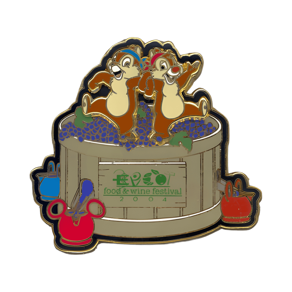 Chip & Dale Grape Stomping Disney pin