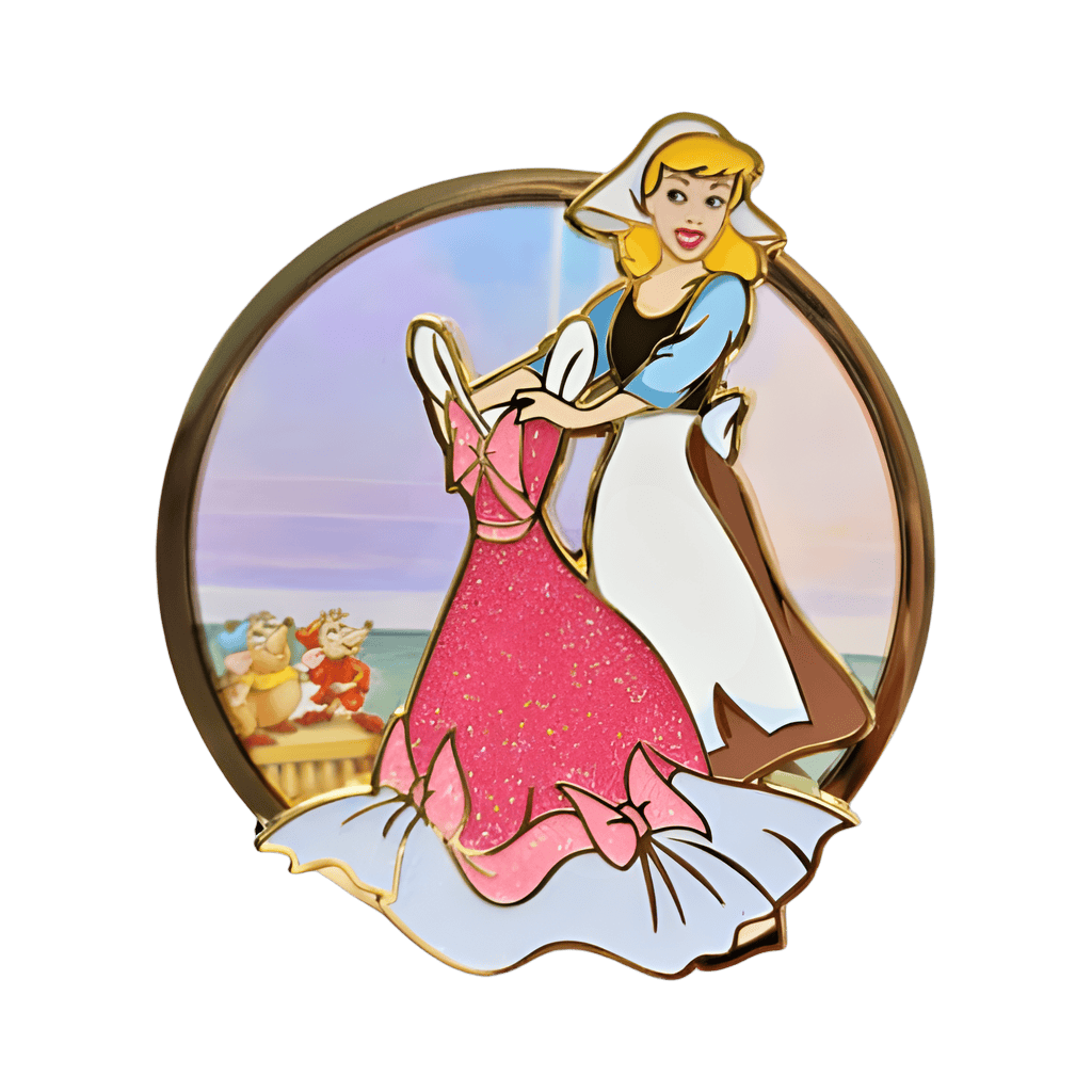 Cinderella Frosted Glass Princess Disney pin