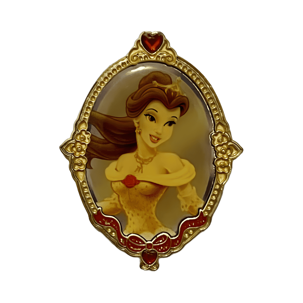 Belle Gold Dress Frame Disney pin